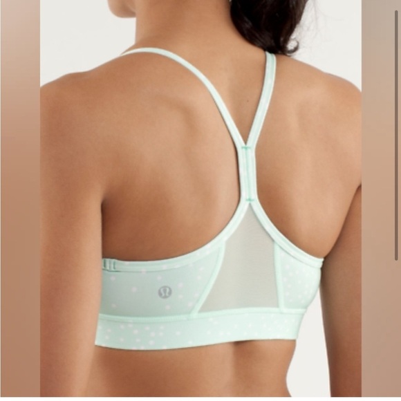 Lululemon Flow Y Bra IV *Full-On Luxtreme in Petit Dot Fresh Teal| Size: 2 💚😍​​ - Picture 2 of 12